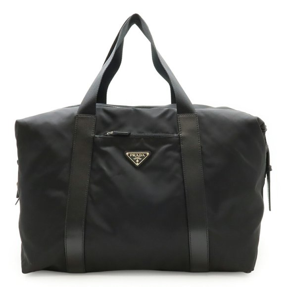 PRADA Triangle Travel Bag, Tote Large Tote, Shoulder Nylon, Black - Picture 1 of 10